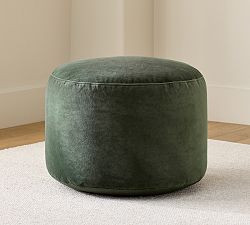 Everywhere Velvet Pouf | Pottery Barn (US)