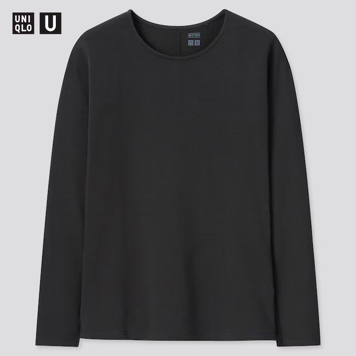 WOMEN U HEATTECH COTTON CREW NECK LONG-SLEEVE T-SHIRT | UNIQLO (US)