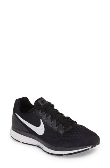 Women's Nike Air Zoom Pegasus 34 Running Shoe, Size 7.5 M - Black | Nordstrom