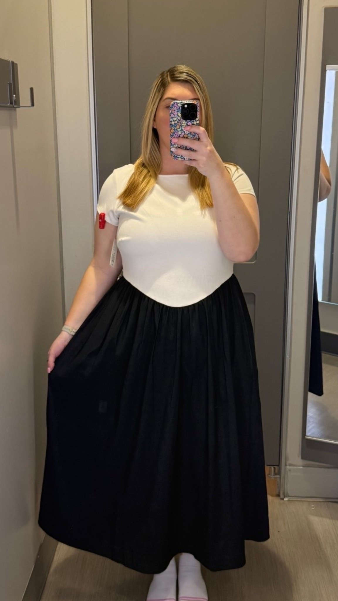 This Target A New Day backless knit maxi dress is the definition of effortless chic. The black + white two-tone looks elevated and expensive, the maxi length is super flattering, and it’s comfortable enough to wear all day.

I love the scoop back for a subtle statement, the short sleeves for easy layering, and the side pocket (because we need functional outfits). Perfect for spring date nights, Valentine’s Day, Galentine’s, brunch, and work-to-dinner outfits.
Target spring dress, A New Day maxi dress, backless knit dress, black and white two tone dress, affordable date night outfit, midsize plus size friendly dress, spring workwear dress, Target fashion finds

#LTKMidsize #LTKPlusSize #LTKTall