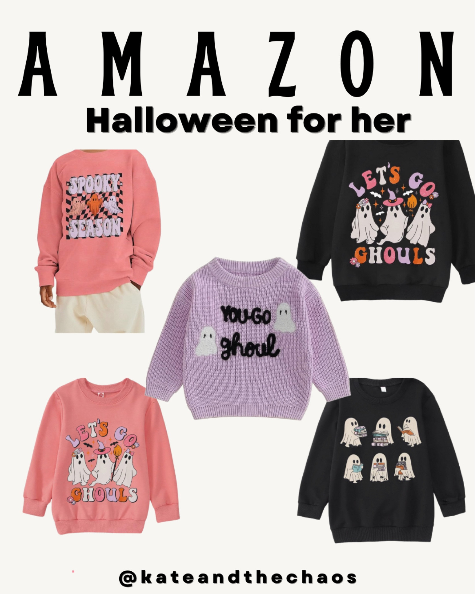 Cutest Halloween sweatshirts/sweater for girlies from Amazon! 💕 

#LTKHalloween #LTKKids #LTKSeasonal