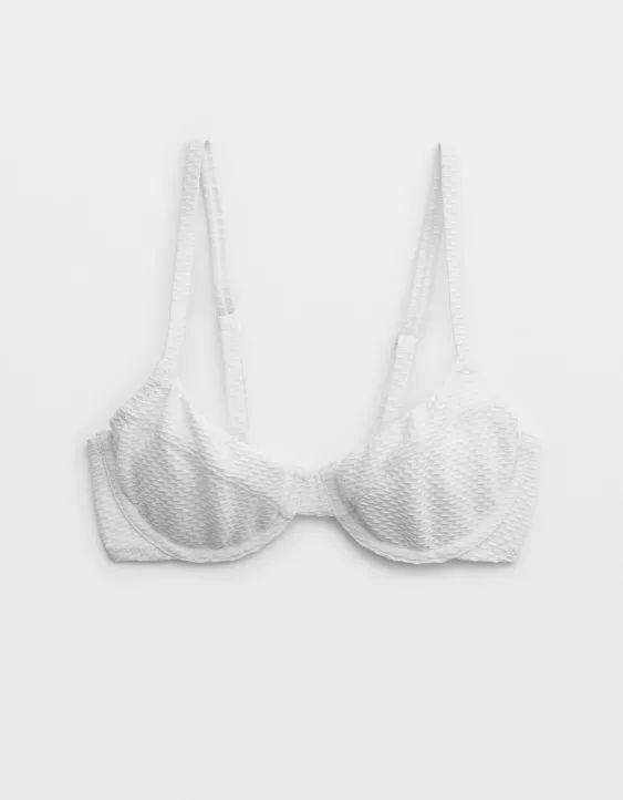 Aerie Jacquard Unlined Underwire Bikini Top | Aerie