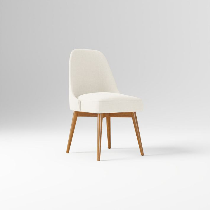 Mid-Century Swivel Office Chair - Wood Legs | West Elm (US)