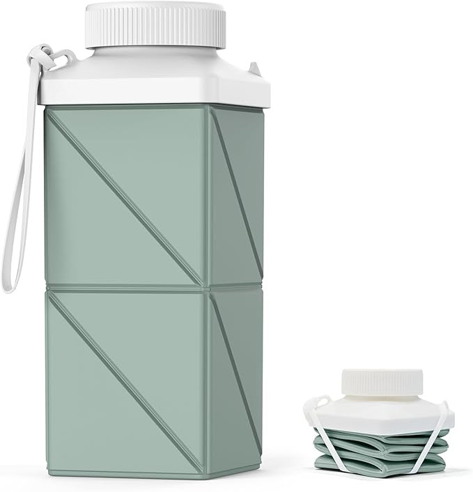 Collapsible Water Bottles 17.4oz(516ML), 2nd Generation Leakproof BPA-Free Travel Water Bottle,Li... | Amazon (US)