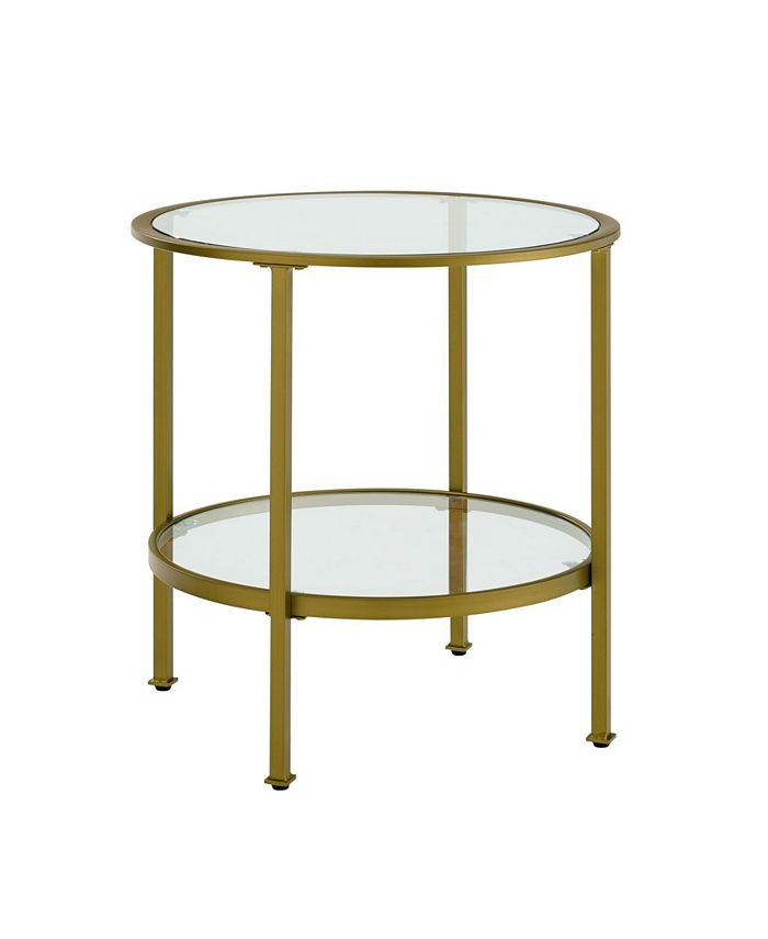 Crosley Aimee Glass Side Table & Reviews - Furniture - Macy's | Macys (US)