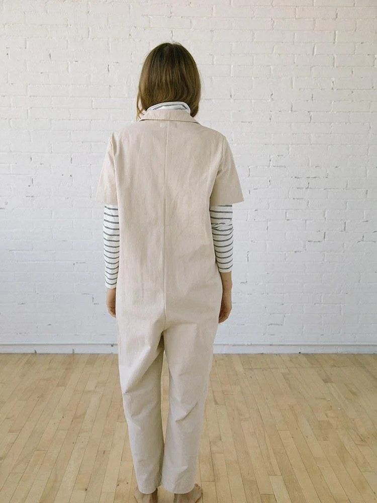 Finn Jumpsuit Natural Canvas | Tradlands