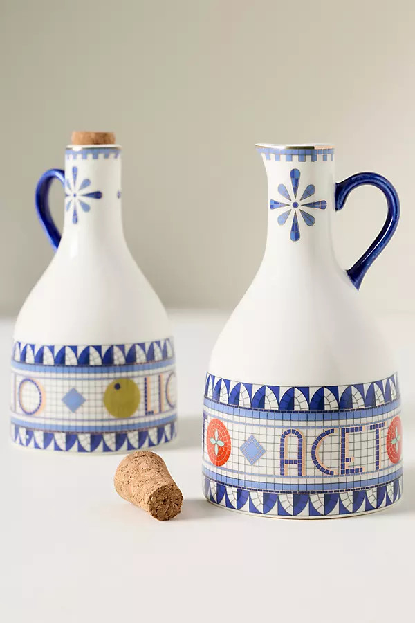 Bistro Tile Stoneware Cruet: Italia Edition | Anthropologie (US)