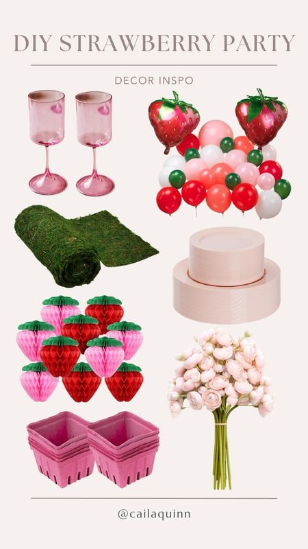 DIY Strawberry Birthday Decor Inspo! 

#LTKhome #LTKkids #LTKparties