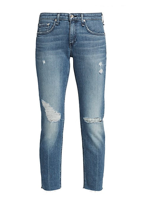Rag & Bone Women's Dre Low-Rise Slim Boyfriend Jeans - Aviation - Size 25 (2) | Saks Fifth Avenue