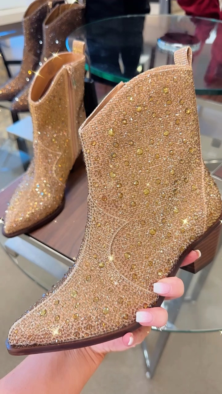 Jessica simpson sale rhinestone booties