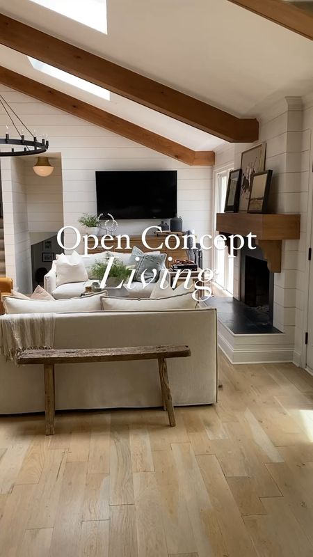 Open concept living, living room inspo, dining room inspo, living room design ideas, neutral living room 

#LTKhome #LTKVideo #LTKsalealert