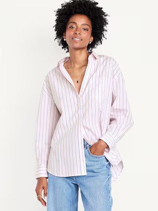 Oversized Button-Down Boyfriend Shirt | Old Navy | Old Navy (US)