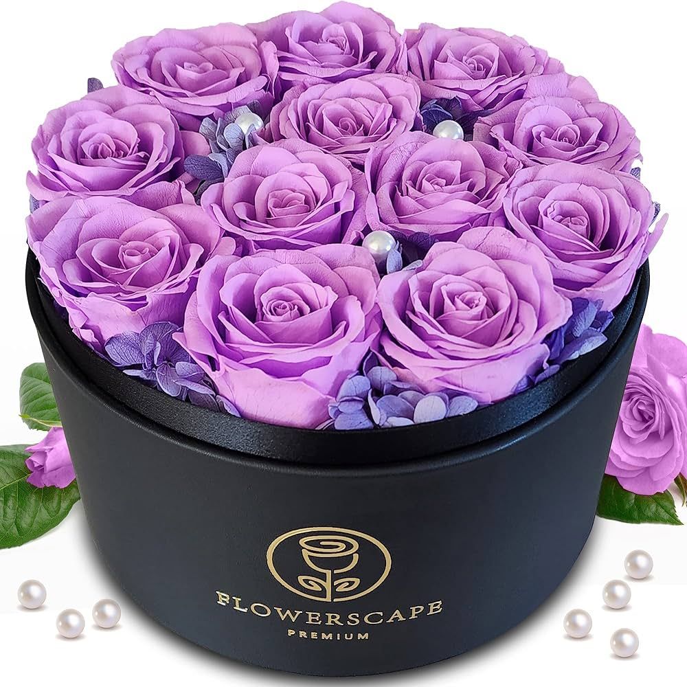 Flowerscape Premium 12 Forever Rose for Christmas Mothers Day Anniversary - Forever Flowers for B... | Amazon (US)