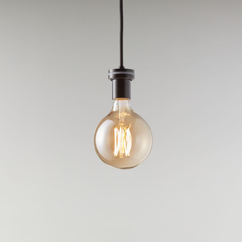 Arren Black Single Pendant Light Socket + Reviews | Crate & Barrel | Crate & Barrel