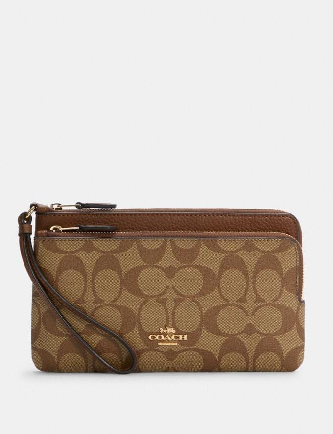 Double Zip Wallet in Signature Canvas | Coach Outlet