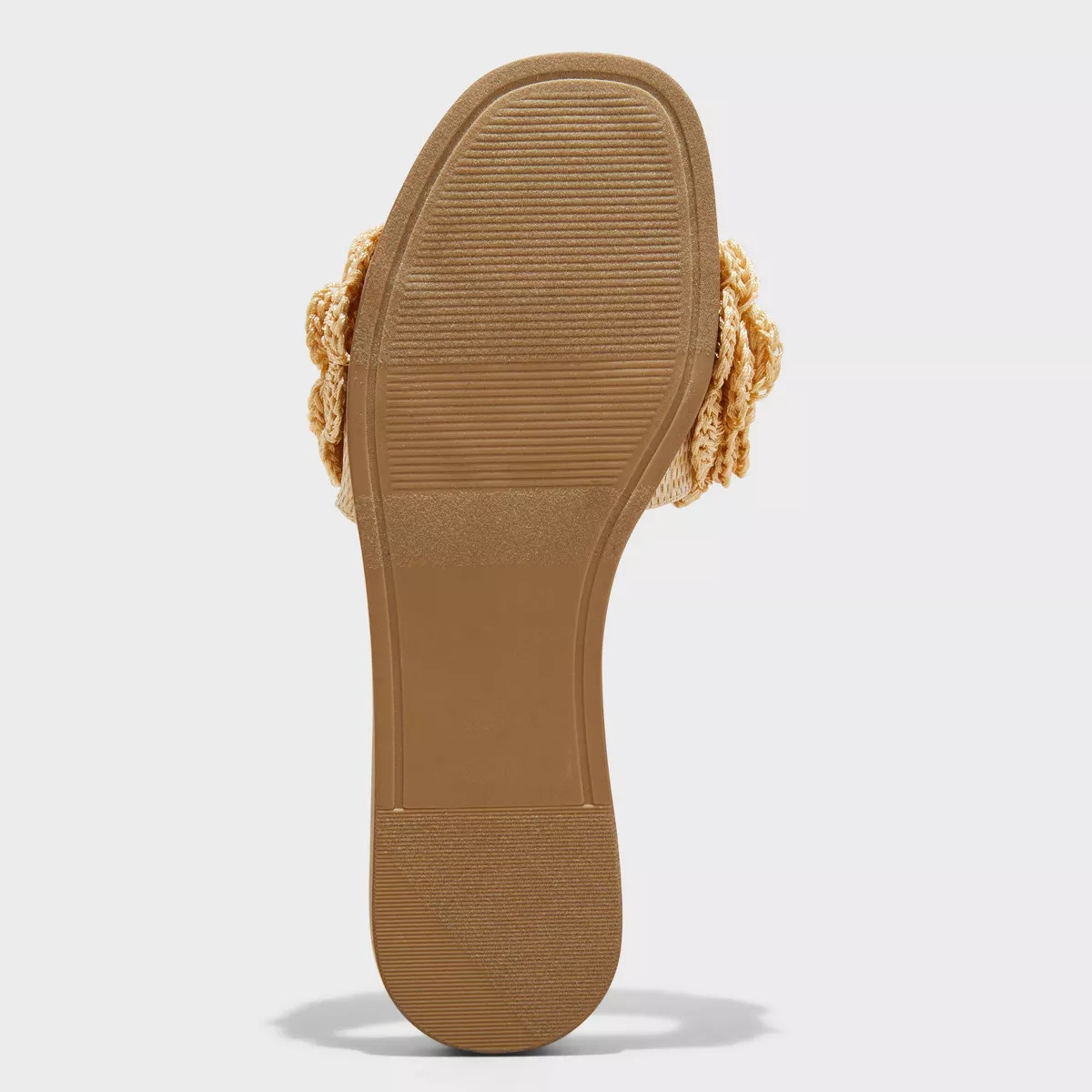 Women's Coco Raffia Flower Slide Sandals - A New Day™ Tan | Target