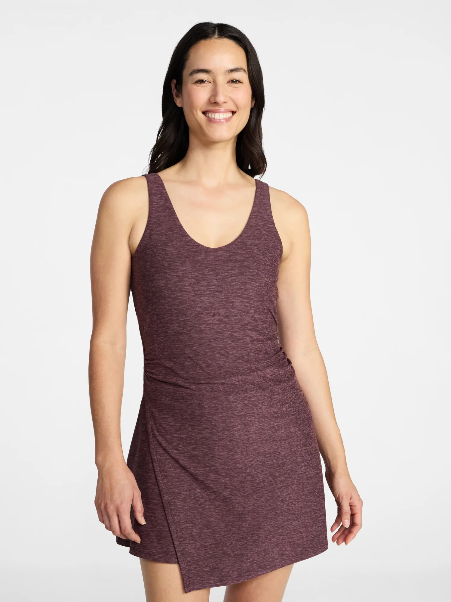 Athletic Works Women's and Women's Plus ButterCore Wrap Dress, Sizes XS-4X | Walmart (US)