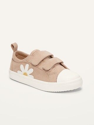 Secure-Close Flower-Applique Sneakers for Toddler Girls | Old Navy (US)