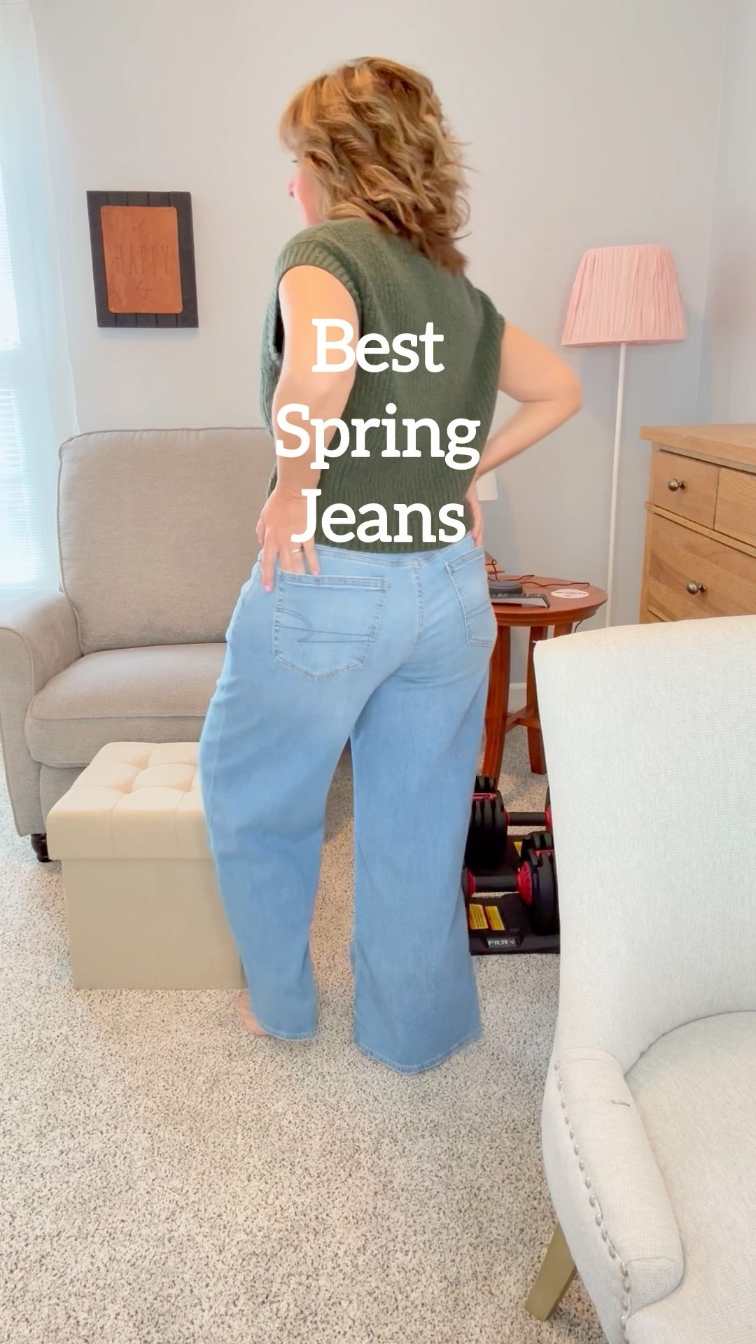 I’ve honestly never had such good jeans.  High waisted.  Super soft, thin and perfect for Spring.  I’m wearing size 10.  American Eagle.  I’ll be wearing these every day even when I travel!  So comfortable.  Wide leg, baggy, the 90’s jean trend.  Skater jeans.  Dreamy Drape - they truly are dreamy and a must try!  

#LTKStyleTip #LTKTravel