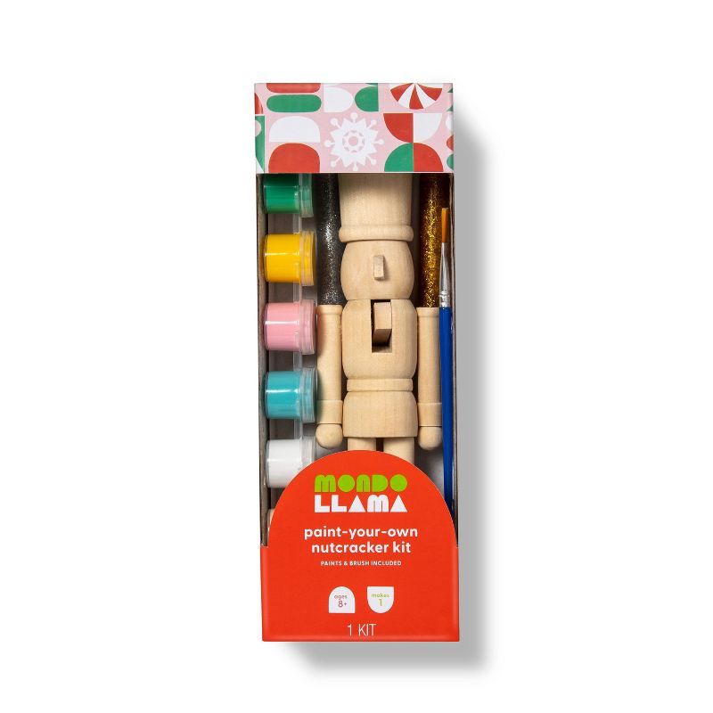 5pc Paint-Your-Own Wood Nutcracker Kit - Mondo Llama™ | Target
