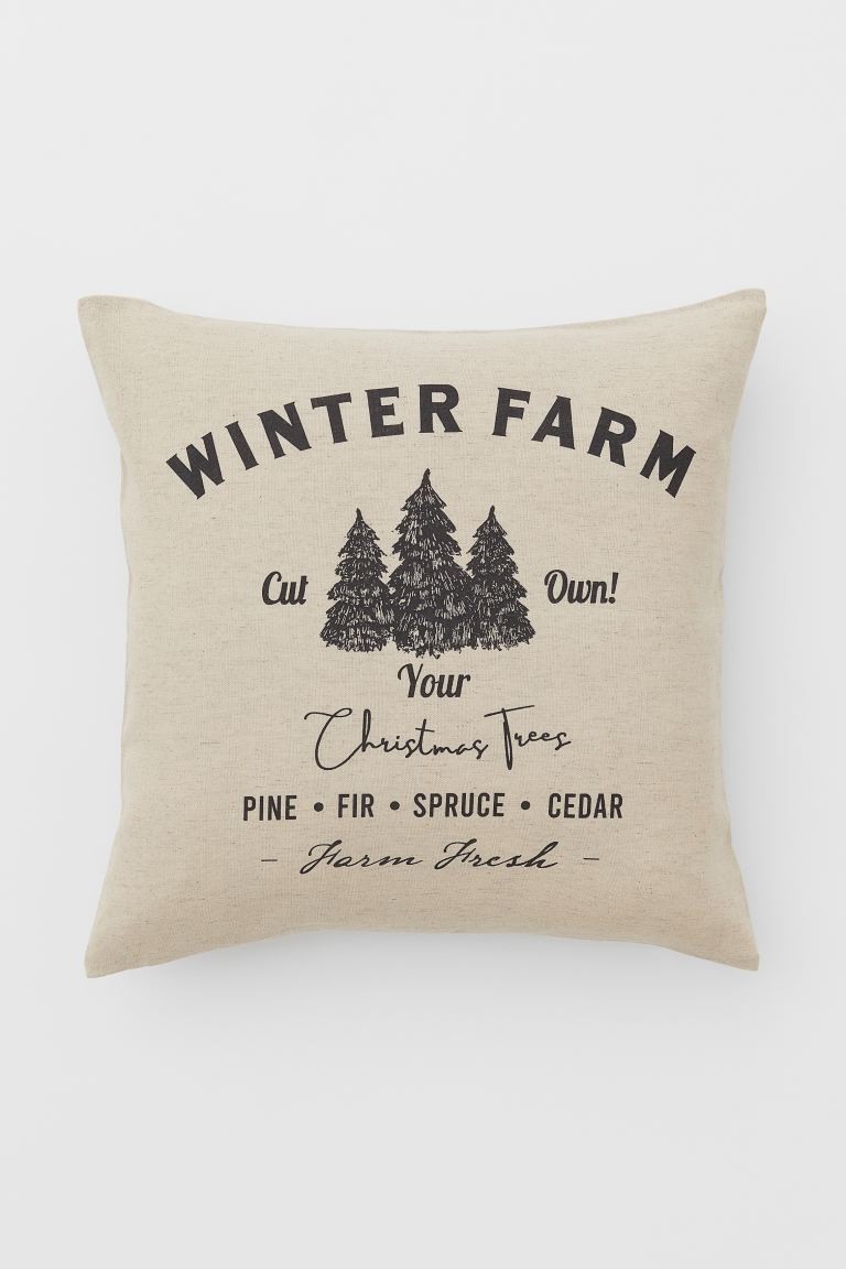 Linen-blend Cushion Cover | H&M (US + CA)