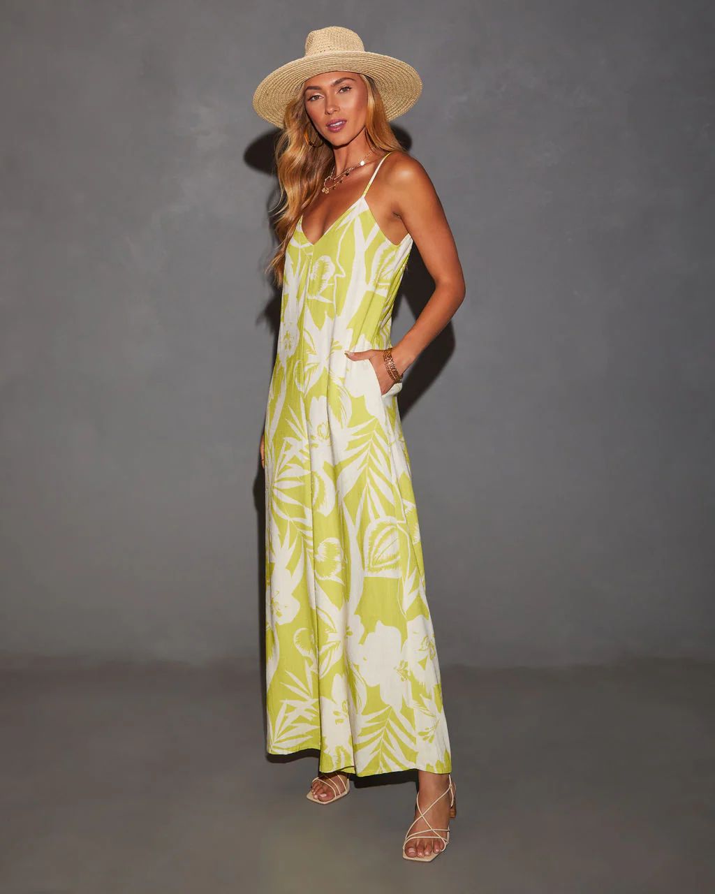 Waikiki Tropical Print Relaxed Jumpsuit | VICI Collection