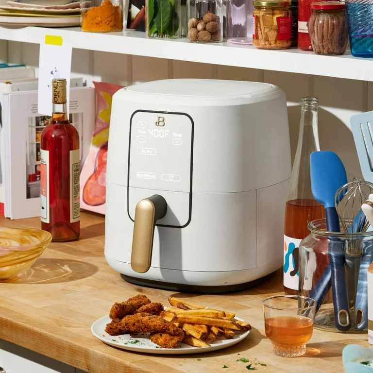 Beautiful 6 Quart Touchscreen Air Fryer, White Icing by Drew Barrymore | Walmart (US)