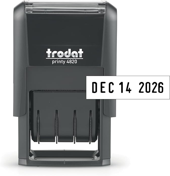 Trodat 4820 Printy 4.0, Self-Inking Date Stamp for Professional, Classroom and Personal Applicati... | Amazon (US)