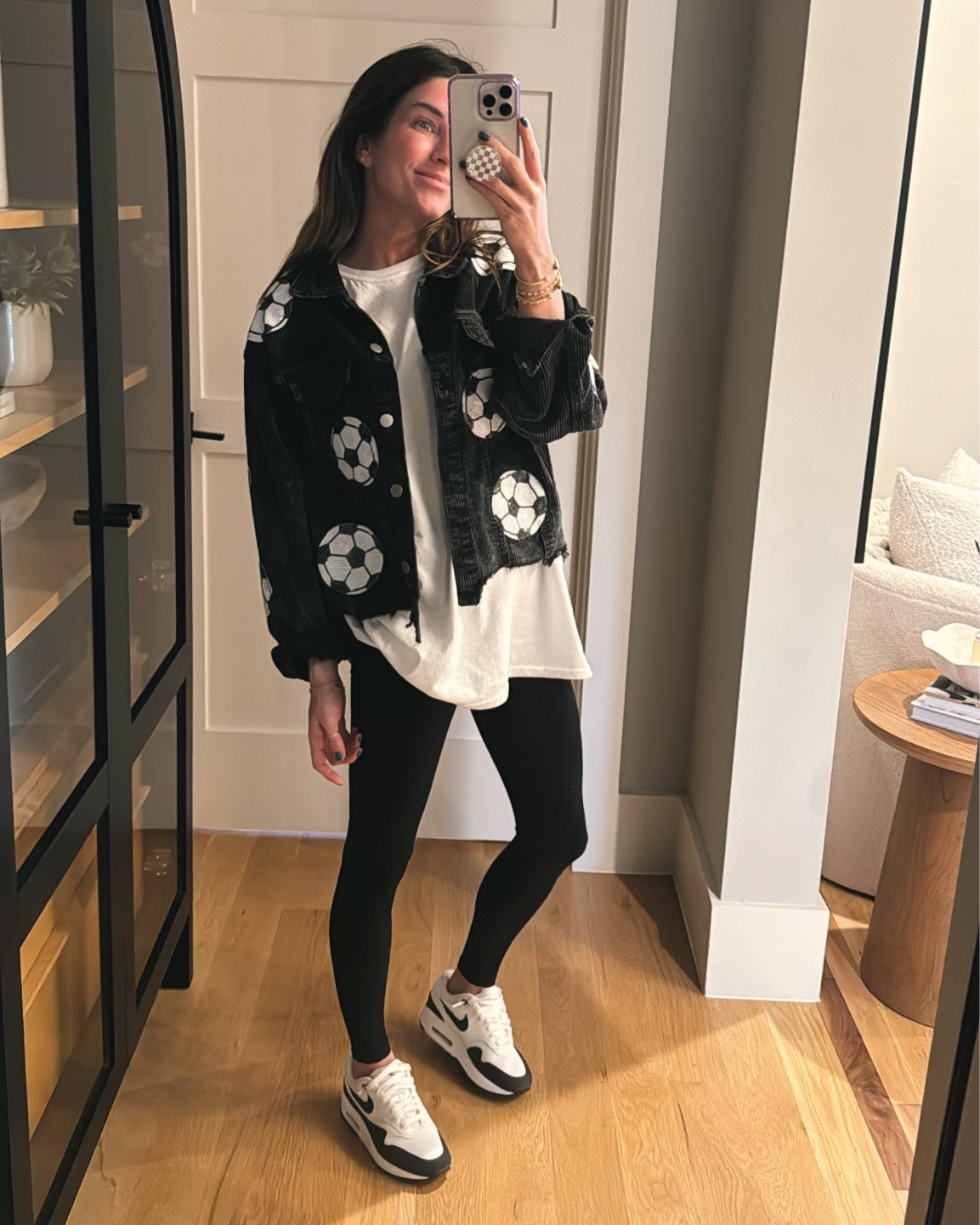 Size small in this Amazon soccer jacket and large in white tee!⚽️



#LTKsalealert #LTKfamily #LTKshoecrush