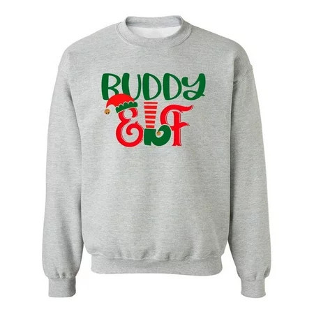 Buddy Elf Sweatshirt Men -Image by Shutterstock Male Medium | Walmart (US)