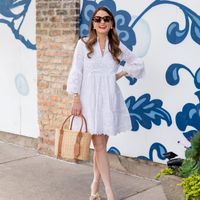 White Eyelet Charlotte Dress | Sail to Sable