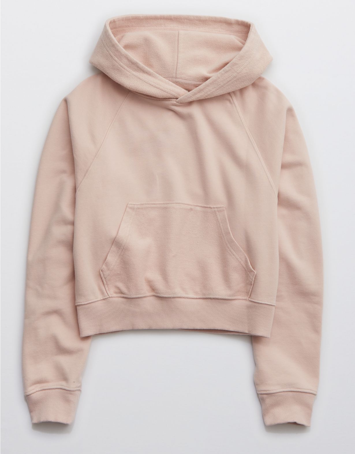 Aerie Luxe Inside Out Cropped Hoodie | American Eagle Outfitters (US & CA)