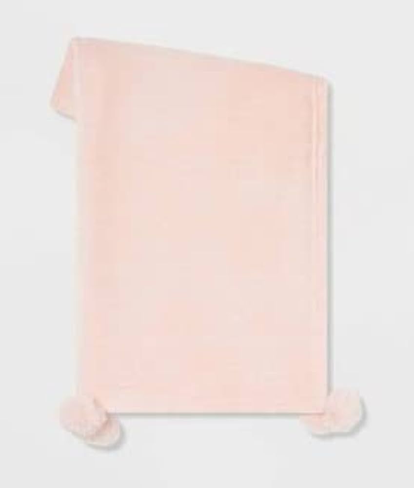 OPALHOUSE™ - Plush Throw Blanket with Faux Fur Pom-Poms - Pink - 60x50 | Amazon (US)