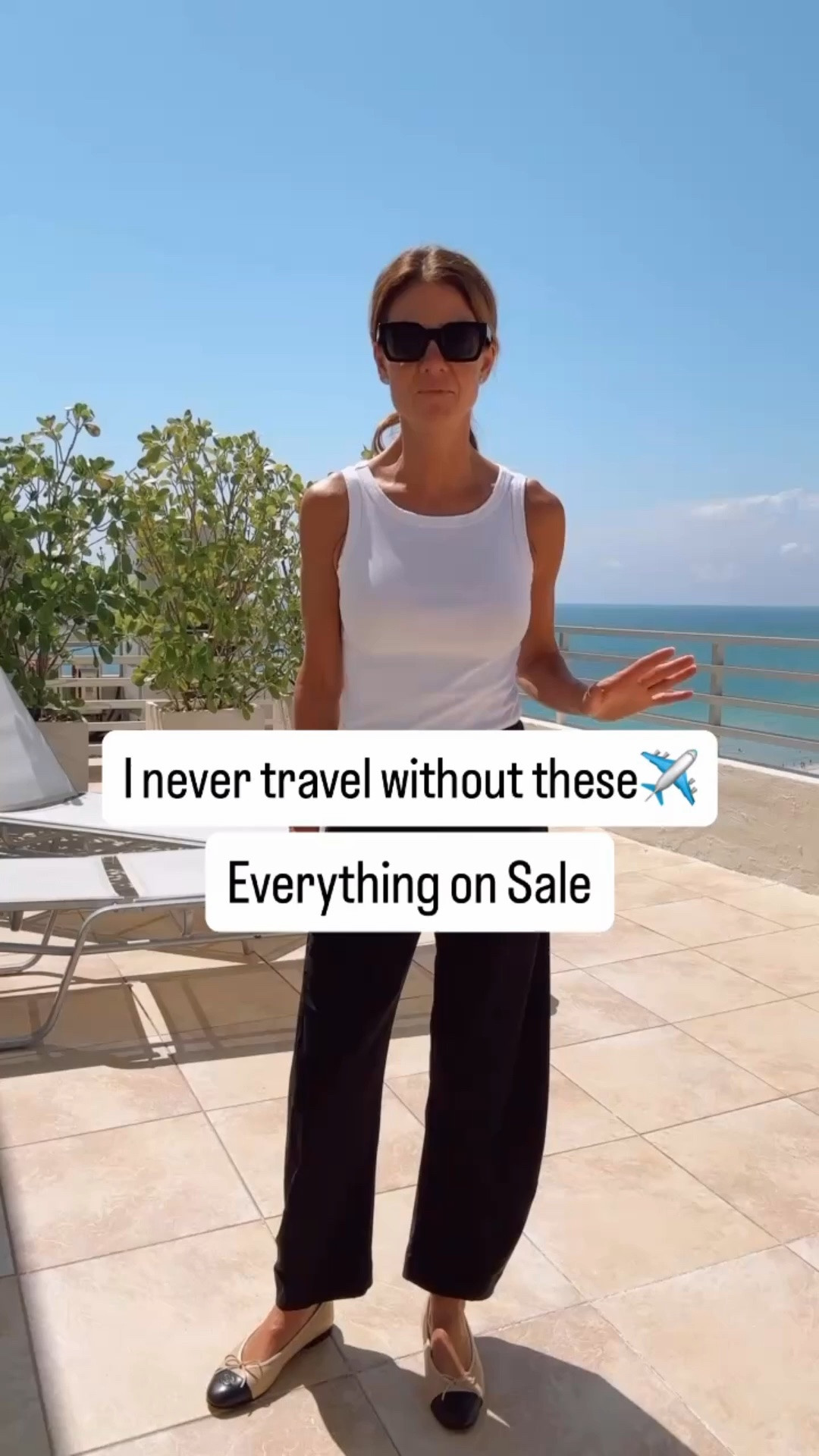 travel pants, wrinkle-free outfits, elevated style for women over 50 ✨
Last call!  Semi-annual sale ends tomorrow, and everything is 15% off—no code needed.
If you’ve been wanting to try my favorite travel pants that don’t wrinkle, the go-to skirt that always gets compliments, their effortless tops, or their jeans, now is the time.
I am 5'7" tall and wear a size small or 4 in the pants and a small on top.