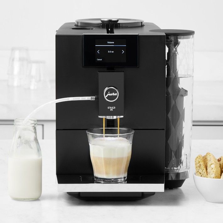JURA ENA 8 Fully Automatic Espresso Machine, Metropolitan Black | Williams-Sonoma