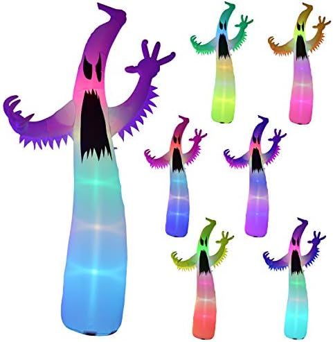 Twinkle Star Halloween Inflatable 12FT Ghost with LED RGB Color Changing Light Indoor Outdoor Yar... | Amazon (US)