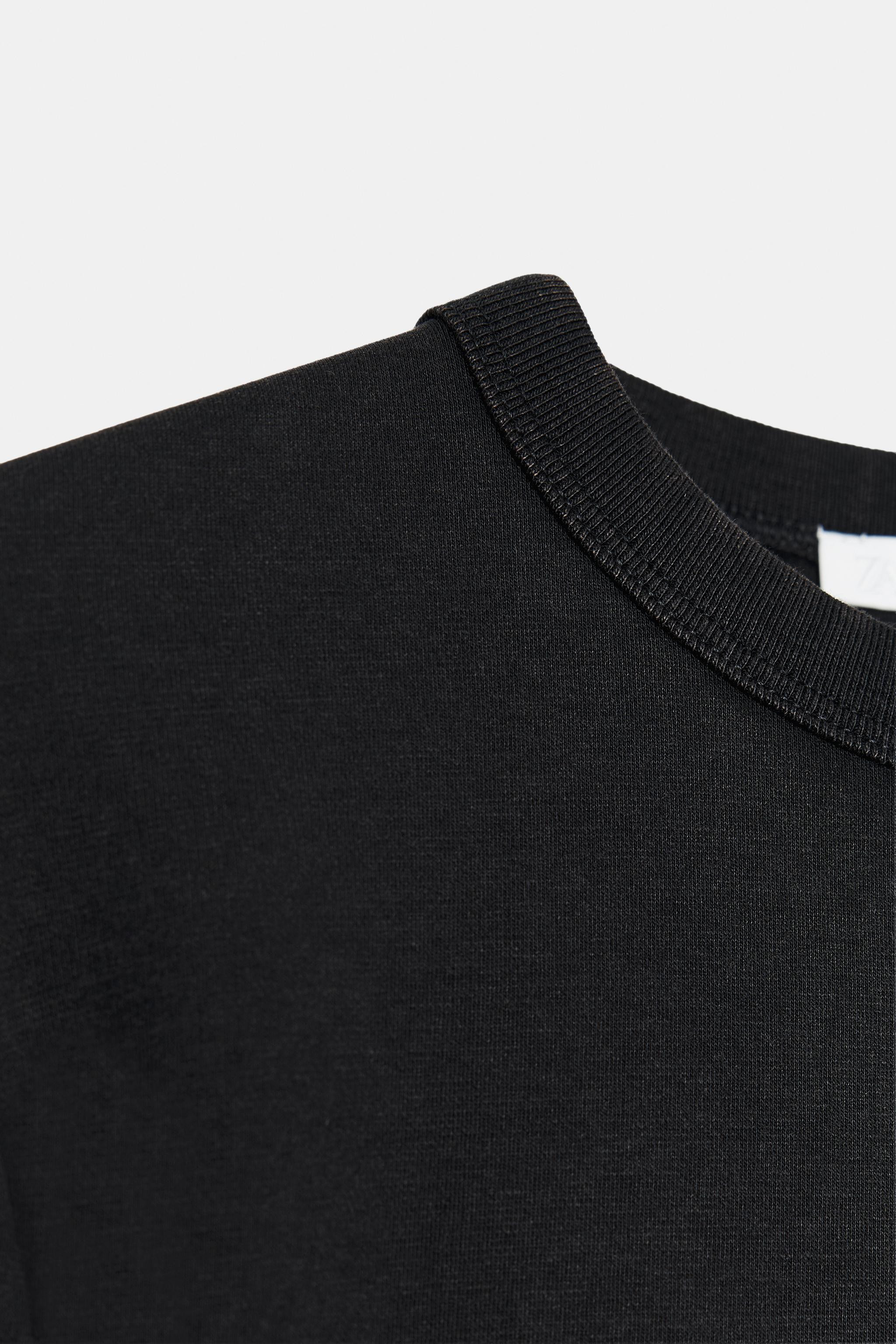 INTERLOCK LONG SLEEVE T-SHIRT | Zara UK