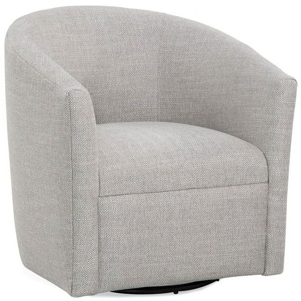 Bowery Hill Transitional Fabric Swivel Chair in Sea Oat Beige | Walmart (CA)