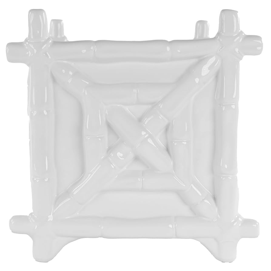 Lilly Pulitzer Small Planter for Indoor Plants or Flowers, Ceramic Pot with Drainage, Resort Whit... | Amazon (US)