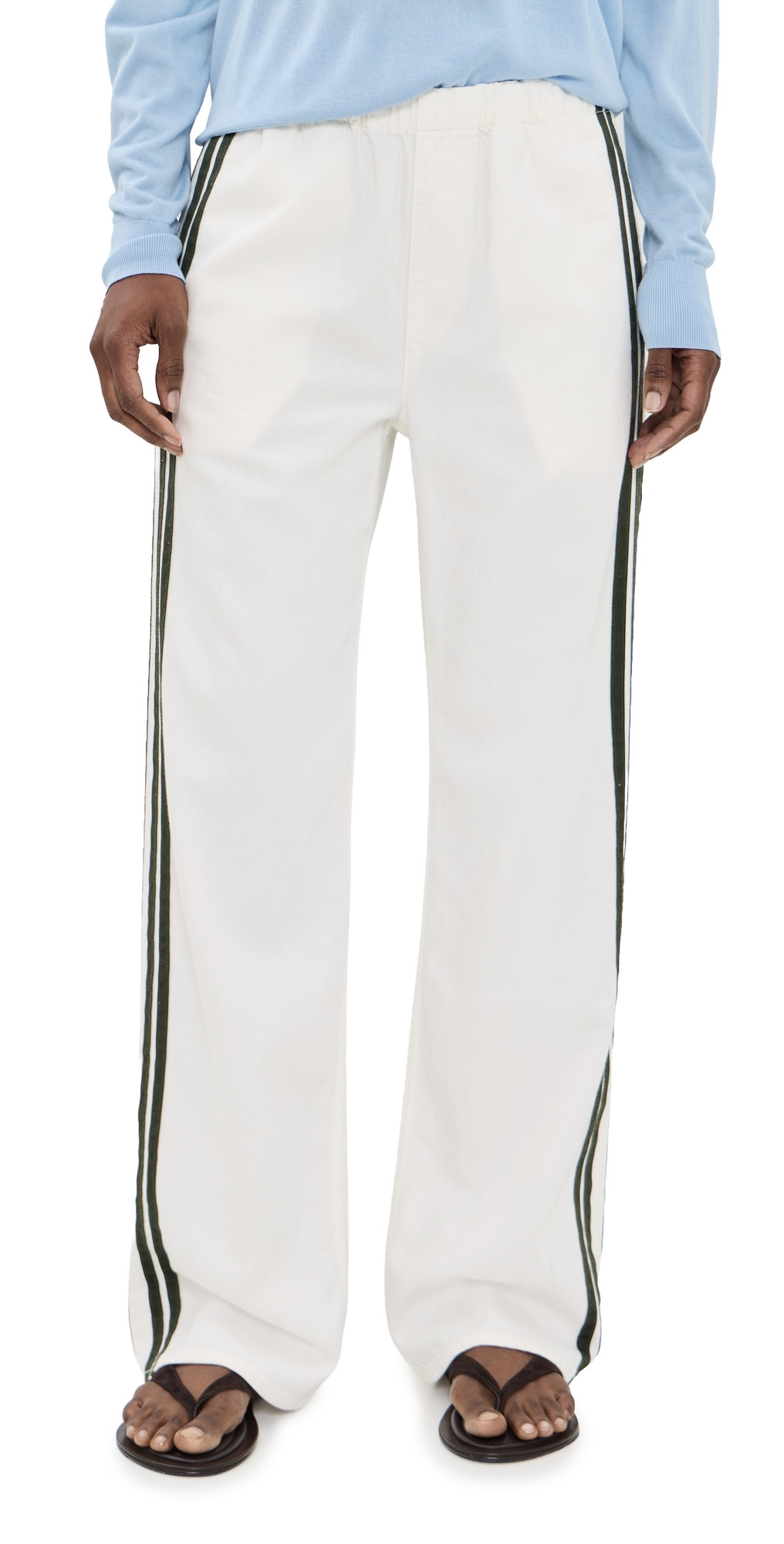 rag & bone Featherweight Logan Pull On Track Pants White Sport S | Shopbop