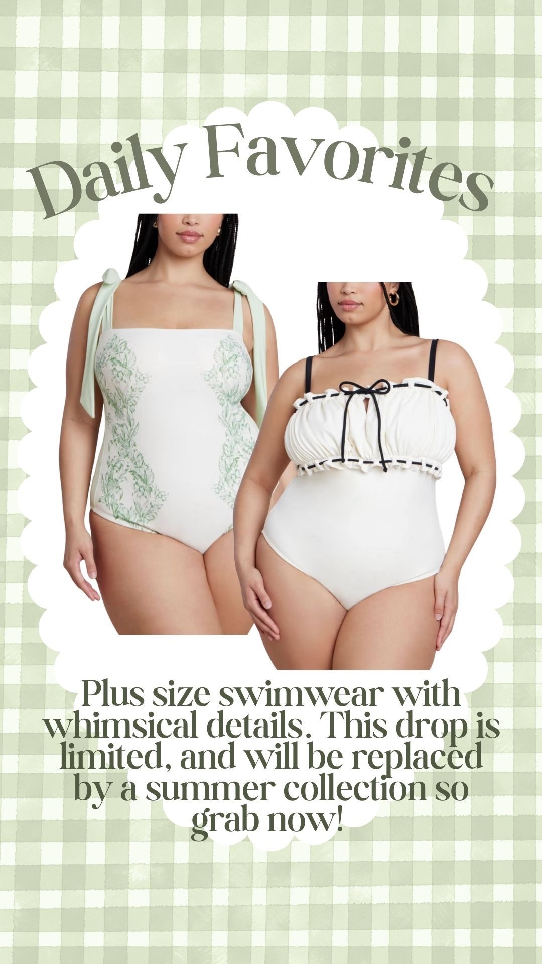 Cottagecore swimsuit plus size , whimsy outfit 

#LTKPlusSize #LTKSaleAlert