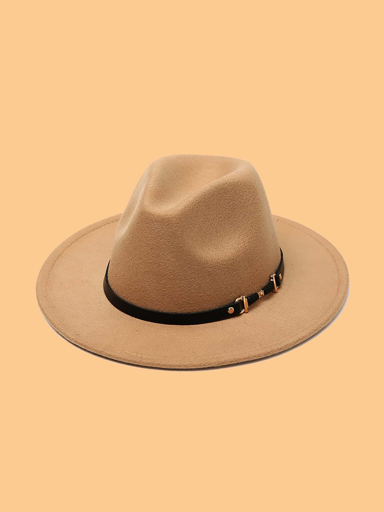 Belt Decor Fedora Hat | SHEIN