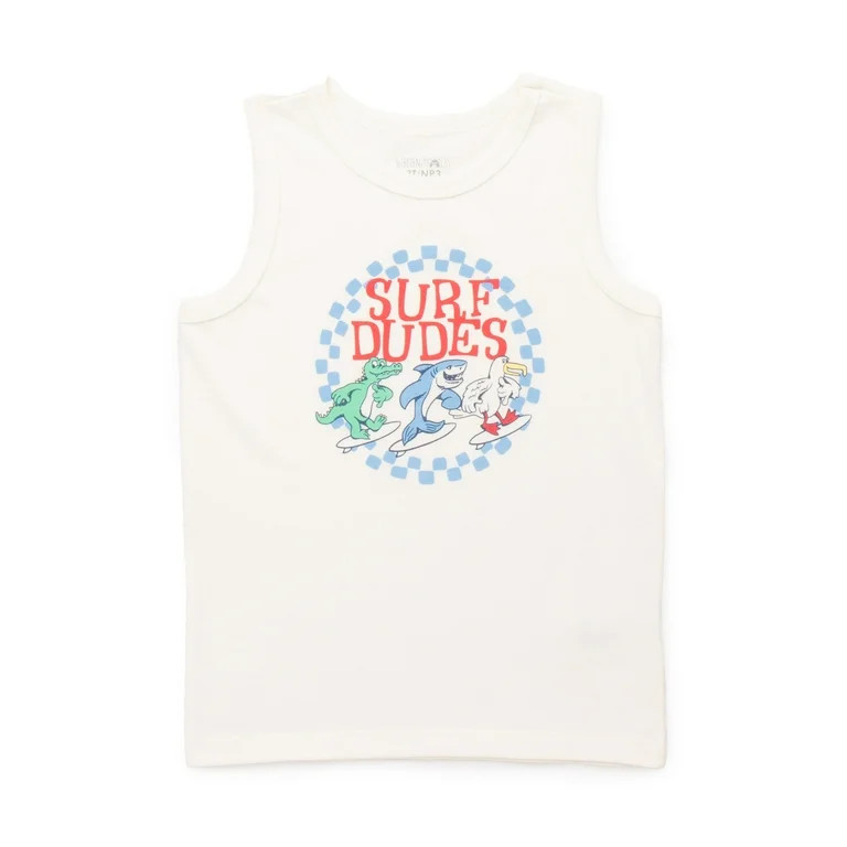 Garanimals Toddler Boys Graphic Jersey Tank Top, Sizes 18M-5T | Walmart (US)