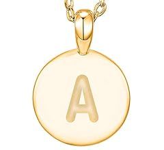 PAVOI 14K Rose Gold Plated Letter Necklace for Women | Gold Initial Necklace for Girls | Amazon (CA)