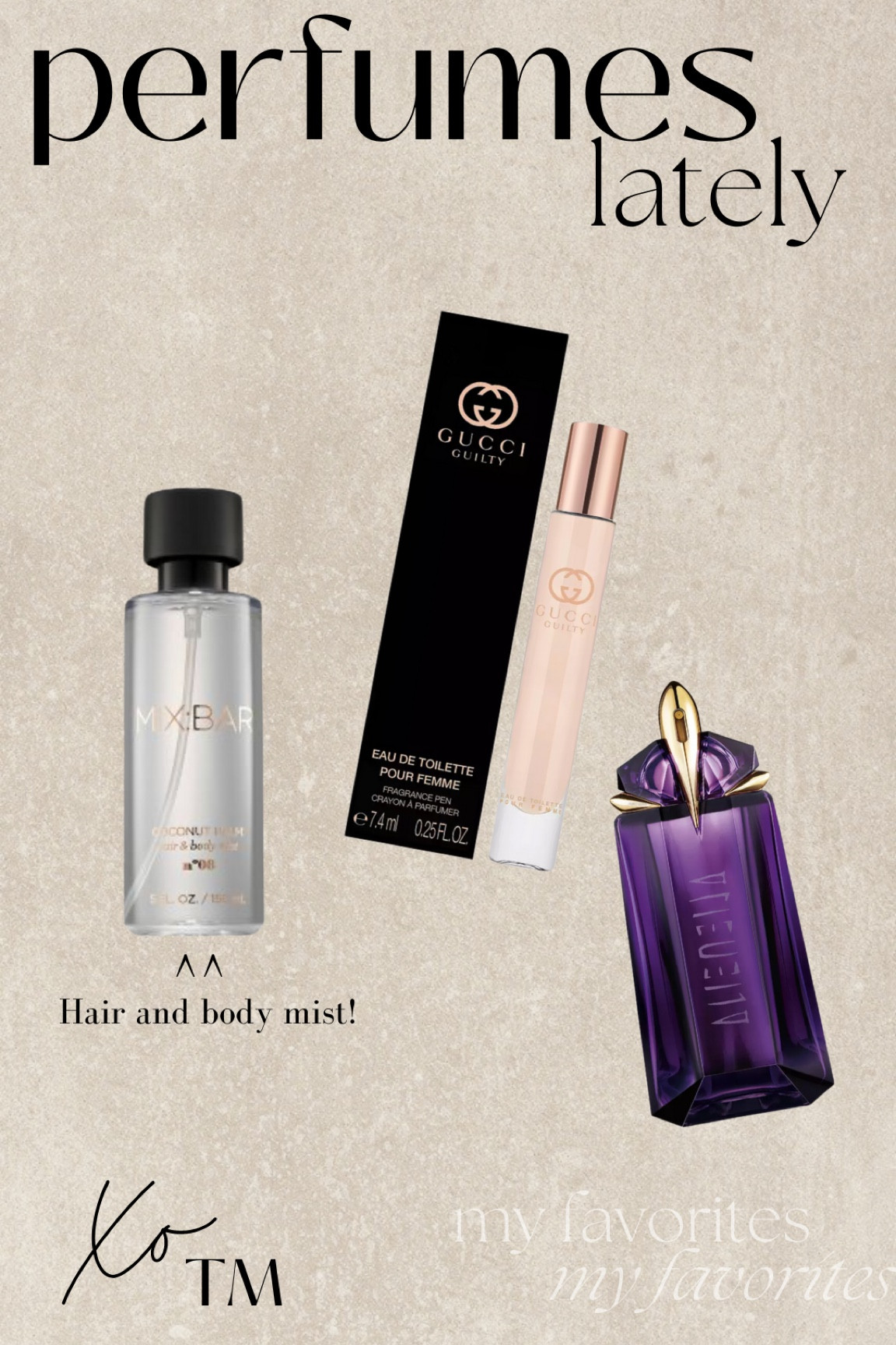 Favorite perfumes, body spray, hair mist, gifts for her, stocking stuffer 

#LTKGiftGuide #LTKunder50 #LTKunder100