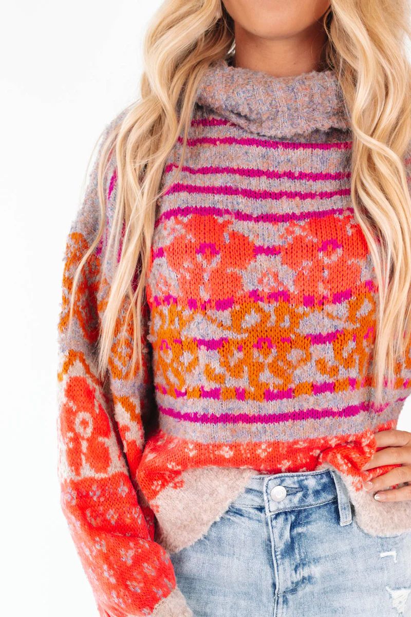Mountain Mornings Sweater - Multi | The Impeccable Pig