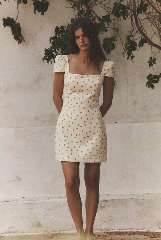 SHORT SLEEVE MINI DRESS | Zara UK