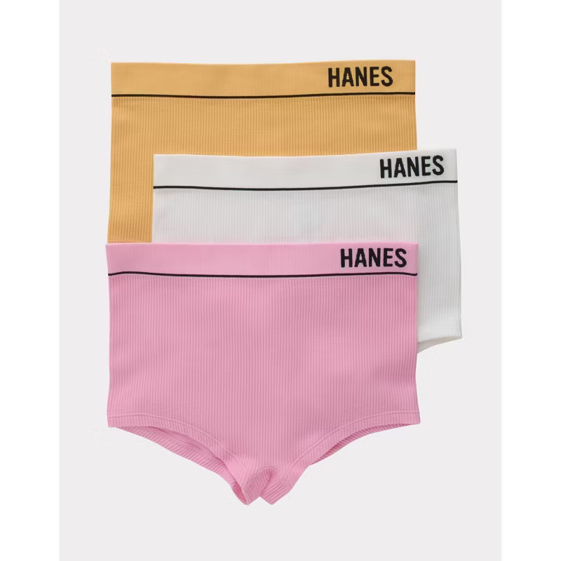 Hanes Originals Women's 3pk Ribbed Boy Shorts | Target