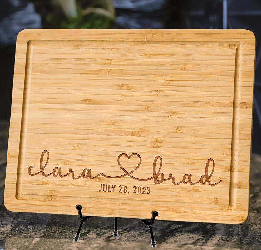 Personalized Engraved Cutting Board for Couples, Custom Couples Gift Ideas for Christmas Wedding ... | Amazon (US)