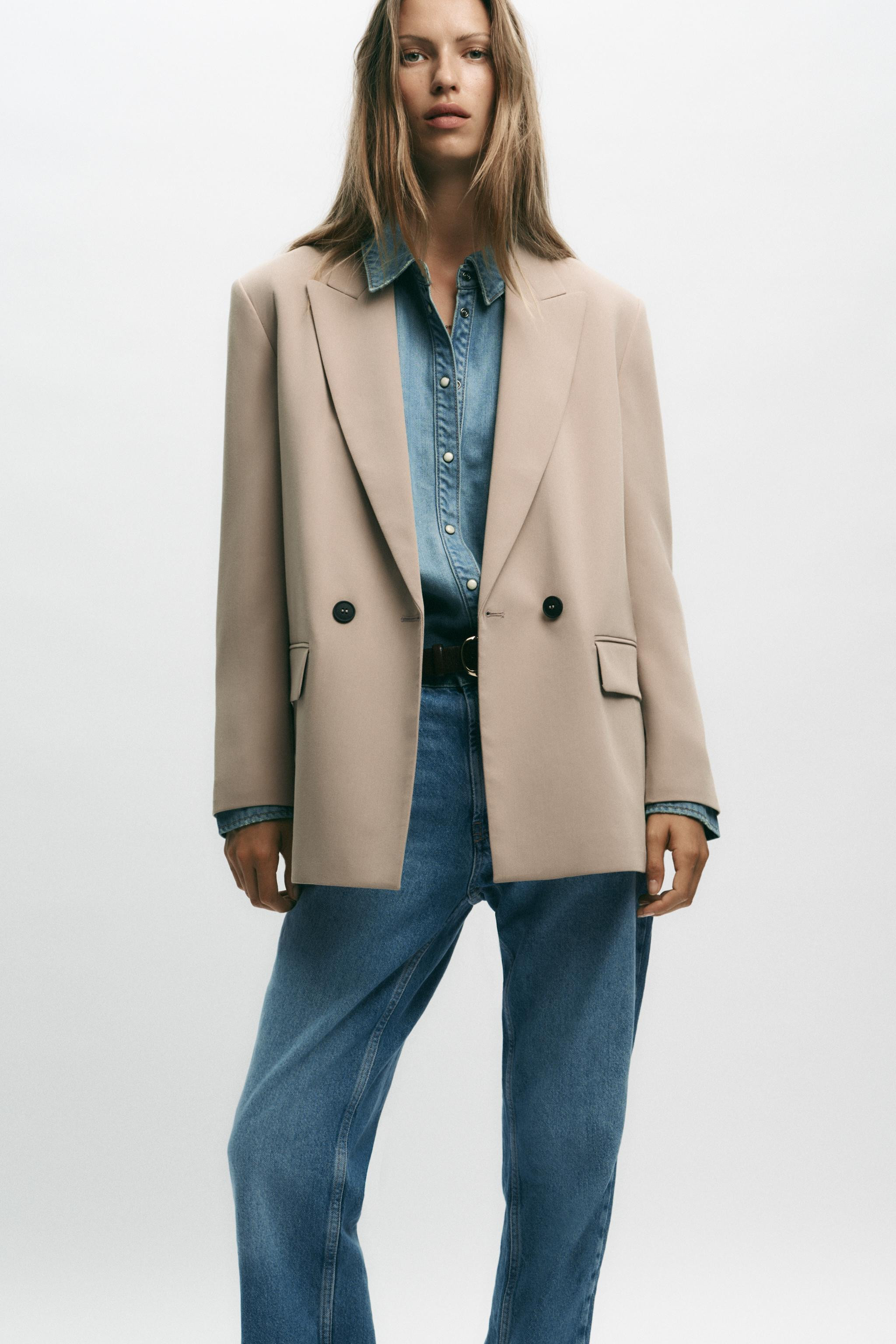 OVERSIZED DOUBLE-BREASTED BLAZER | Zara UK